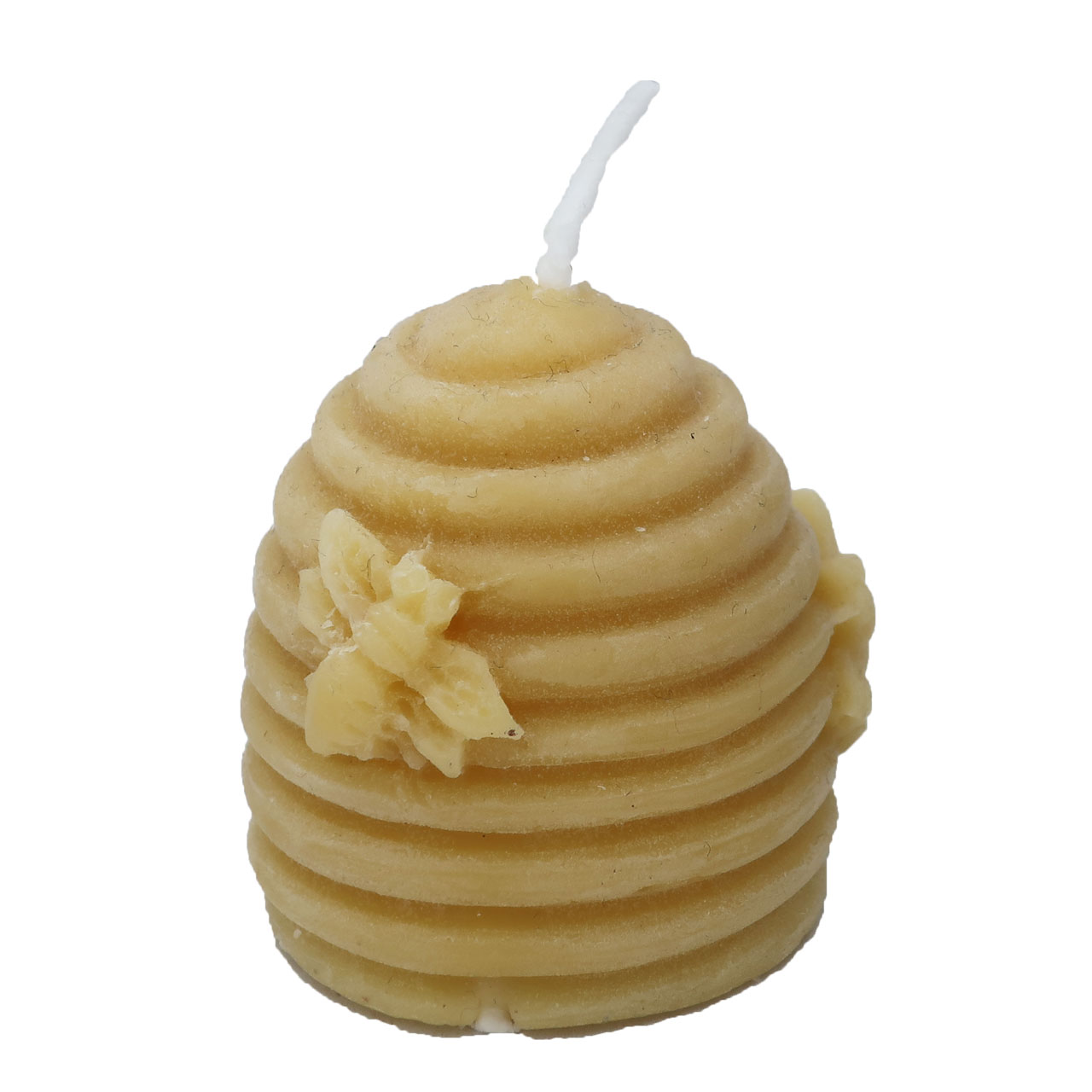 Bienenwachs-Kerze "Bienenstock", 4 cm hoch