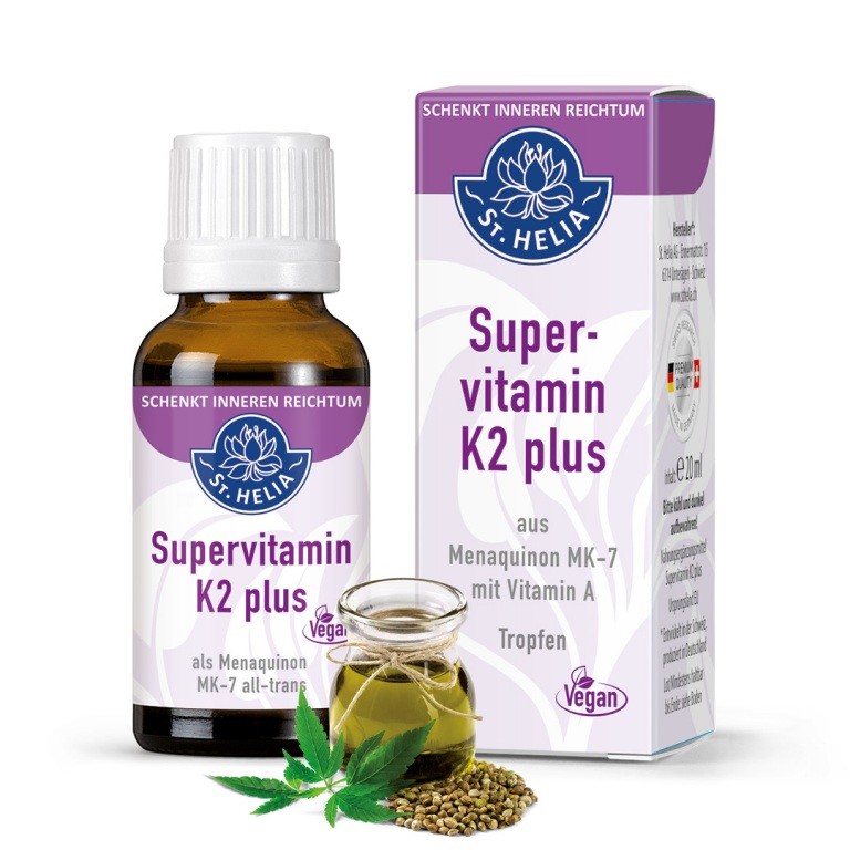 Supervitamin K2 plus Tropfen von St. Helia in 20 Milliliter Flasche