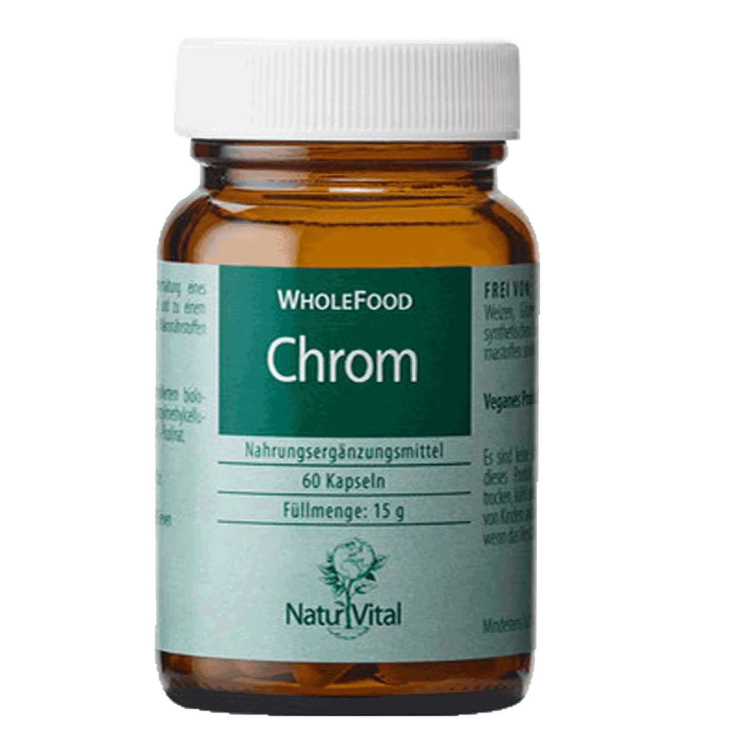 Chrom mit Senfextrakt von Natur Vital beinhaltet 60 Kapseln