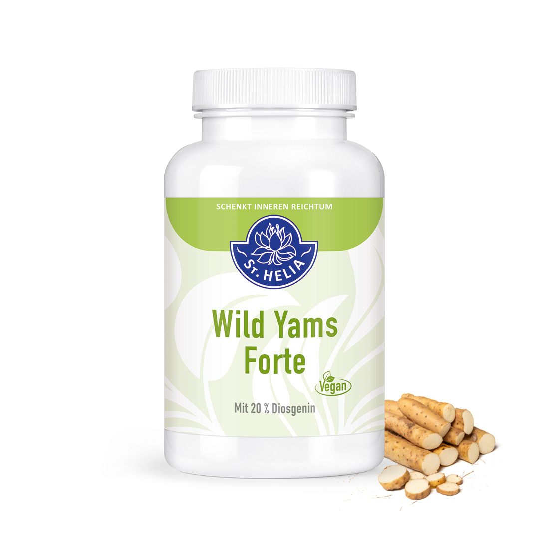 Wild Yams Forte mit 20 % Diosgenin von St. Helia beinhaltet 120 Kapseln