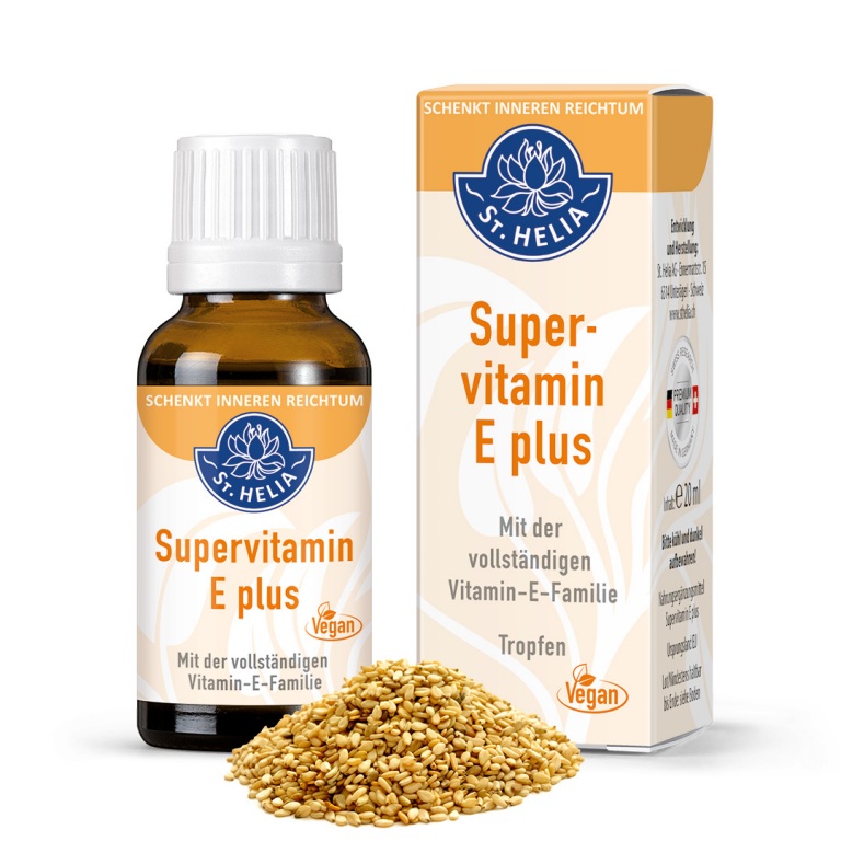 SuperVitamin E von St. Helia beinhaltet 20 Milliliter