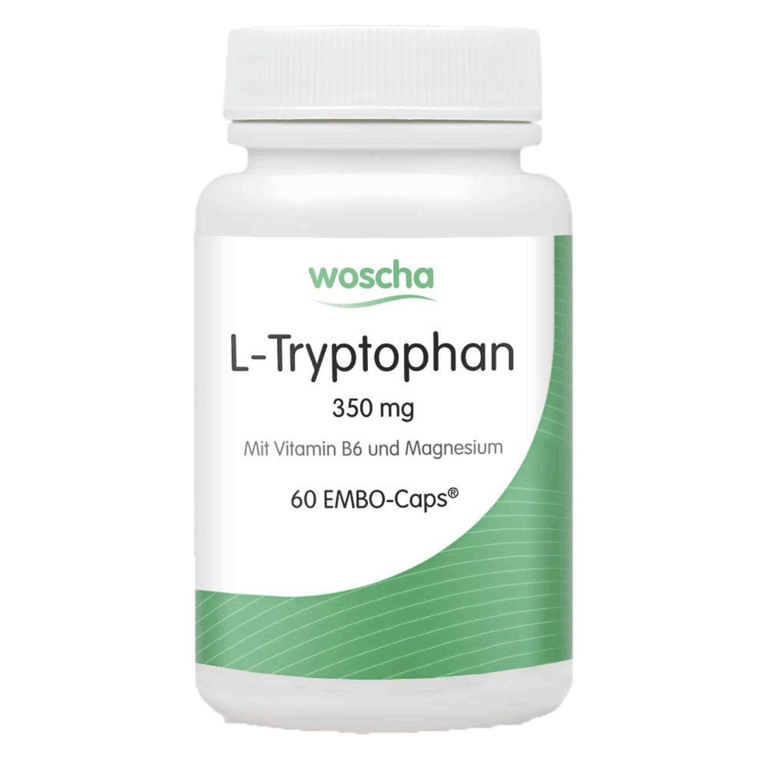 Woscha L-Tryptophan von podo medi beinhaltet 60 Kapseln