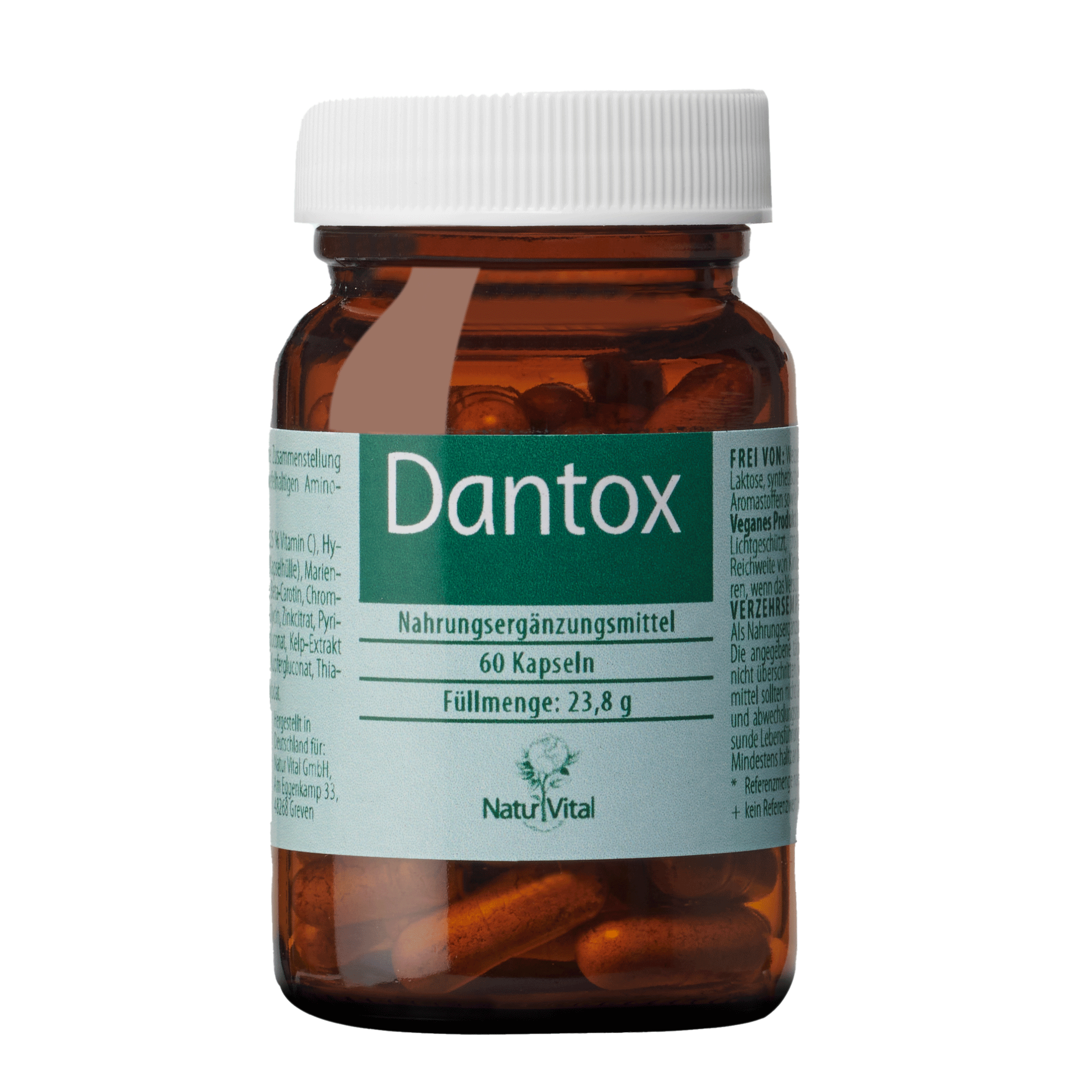 Dantox von Natur Vital beinhaltet 60 Tabletten