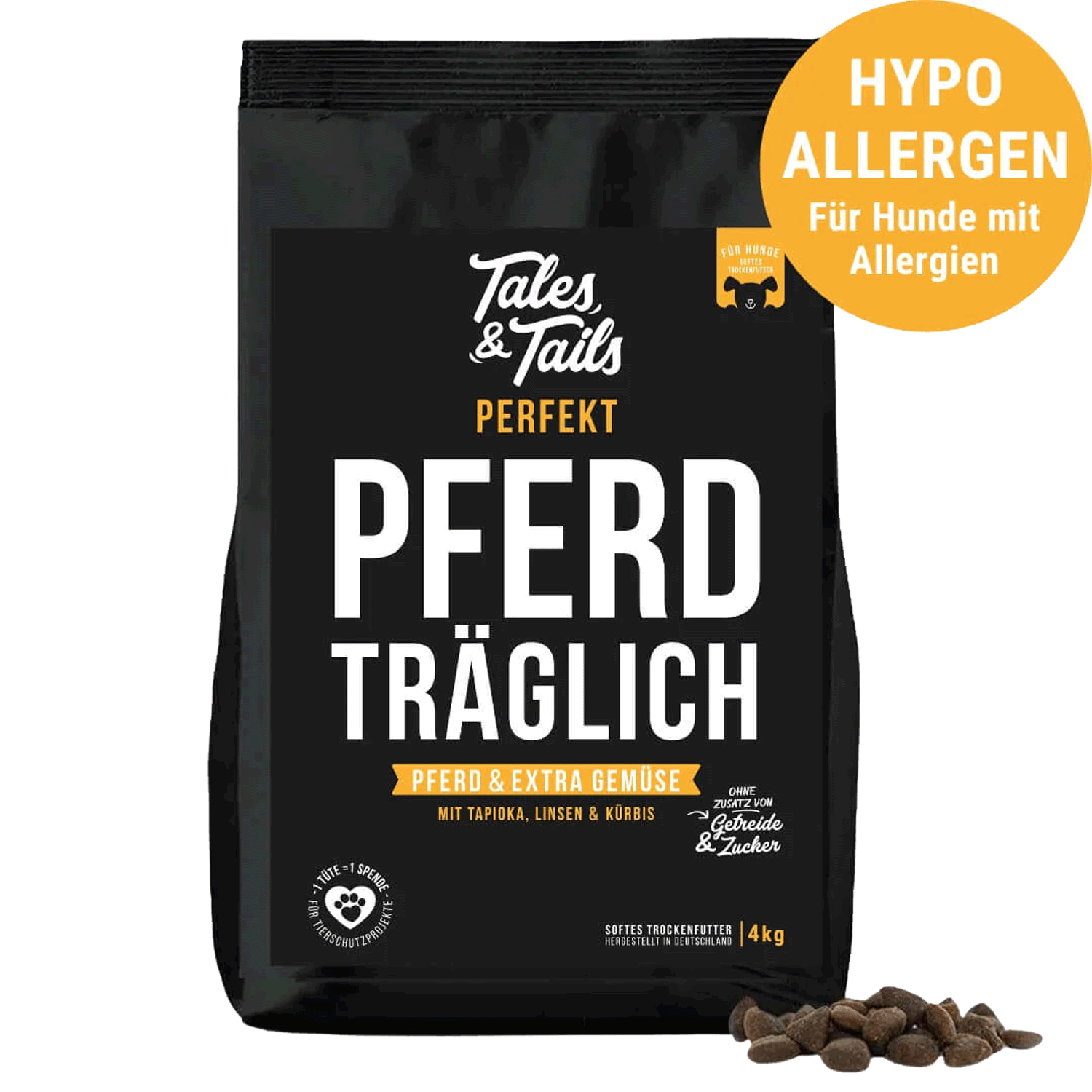 Perfekt PferdTräglich - Hundefutter mit Pferd